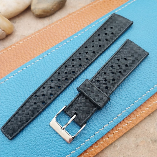 20mm Skindiver Perforated Tropical Classic Unused nos 1960s Vintage Watch Band