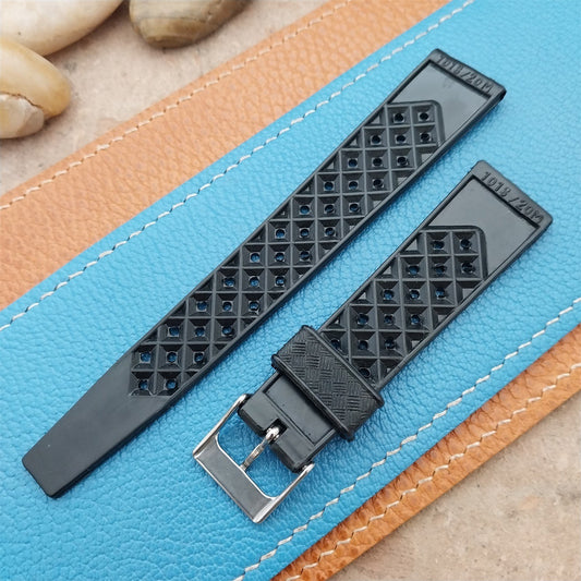 20mm Skindiver Perforated Tropical Classic Unused nos 1960s Vintage Watch Band