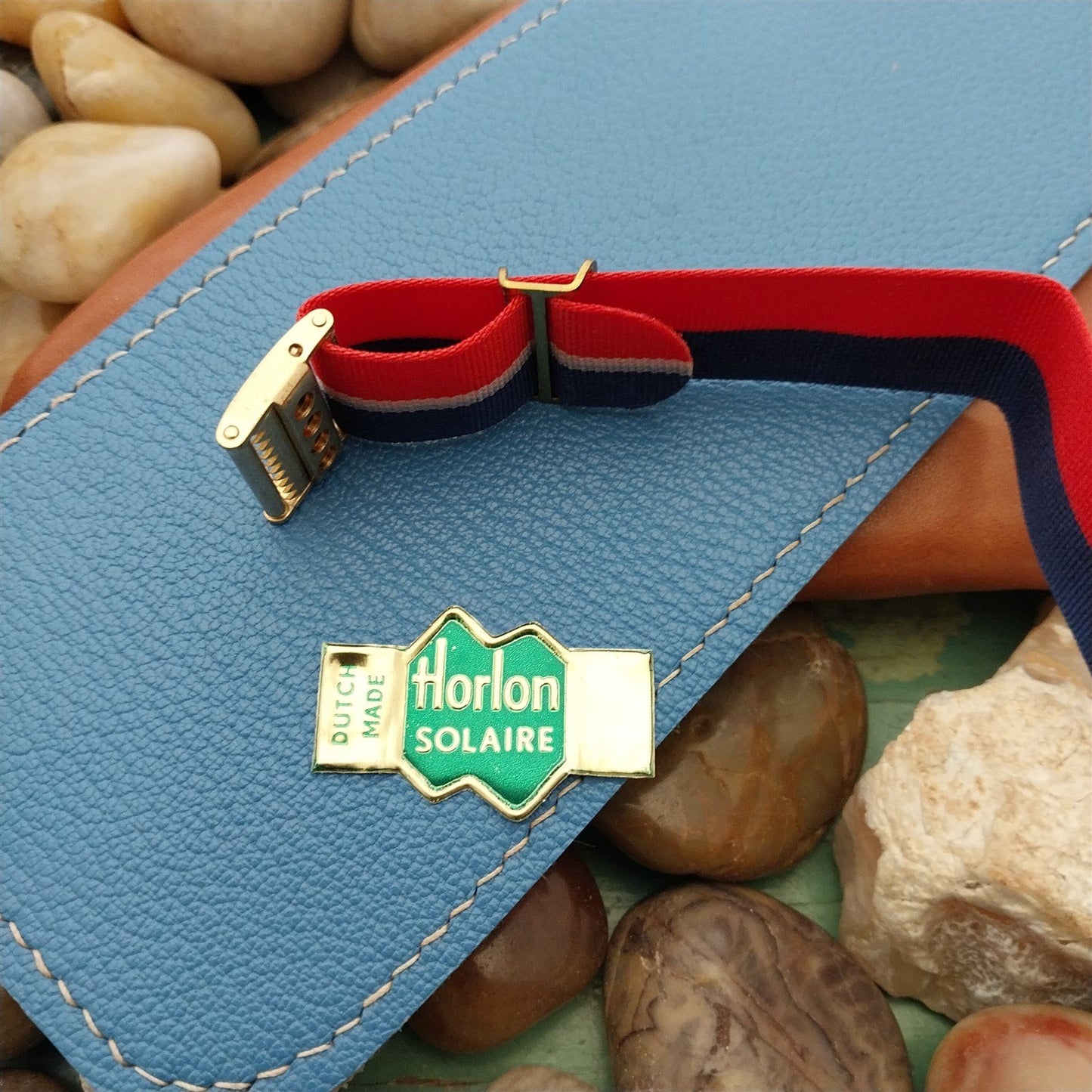 Vintage 18mm Striped Perlon 1960s Unused Classic Single Pass Unused Watch Strap