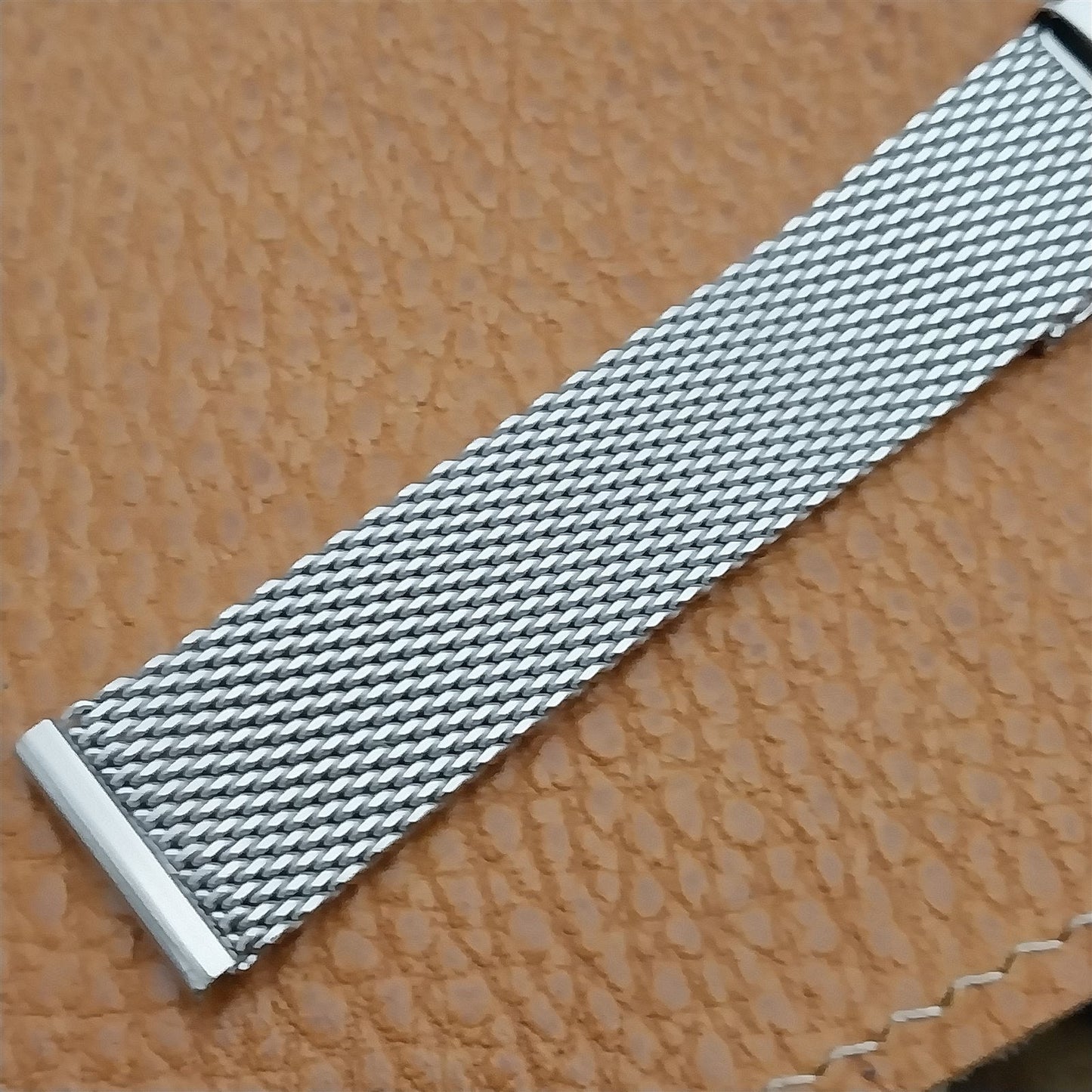 17.2mm Stainless Steel Mesh Long JB Champion USA 1960s Vintage Watch Band