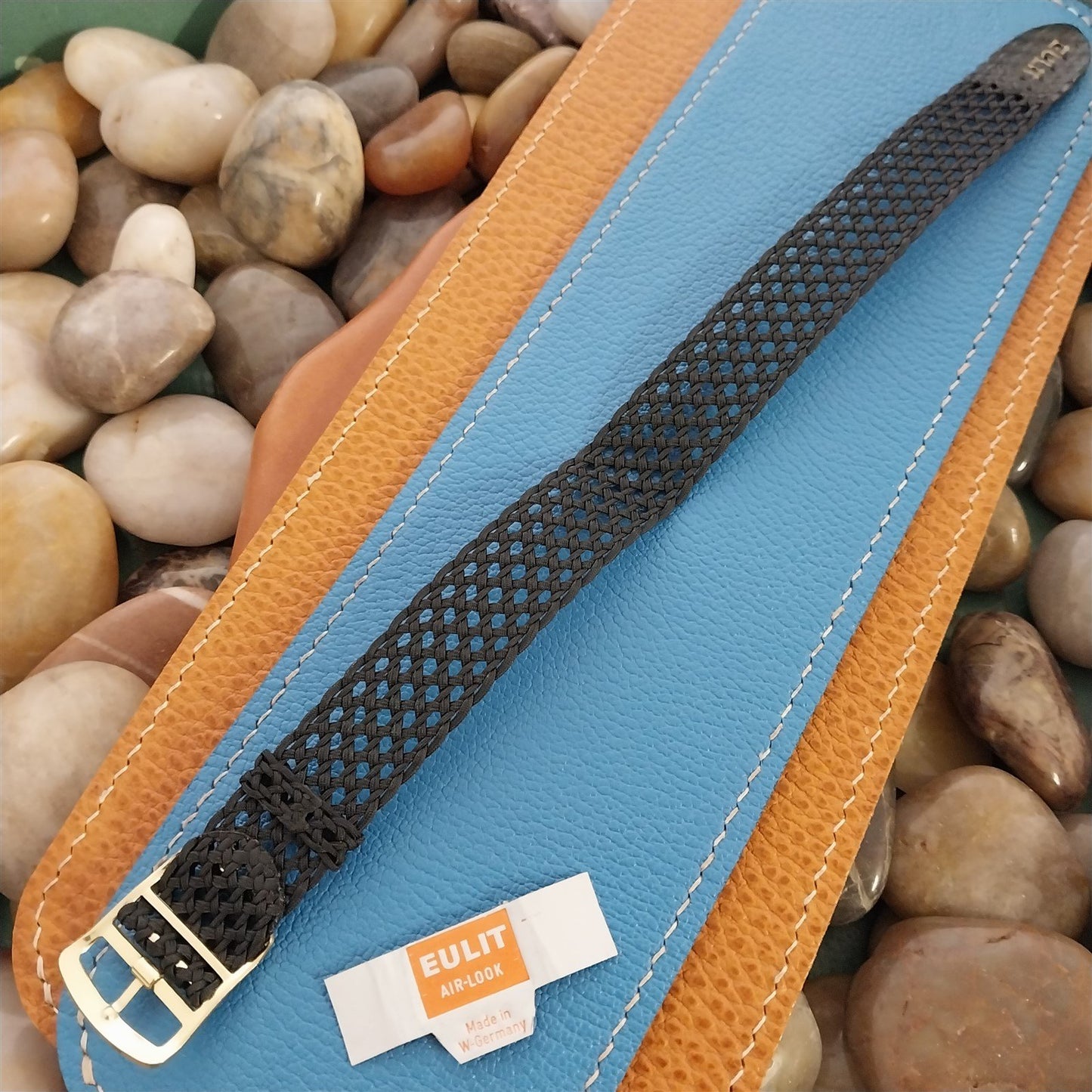 Vintage 18mm Eulit Air-Look Perlon Classic Unused Single Pass 1960s Watch Band