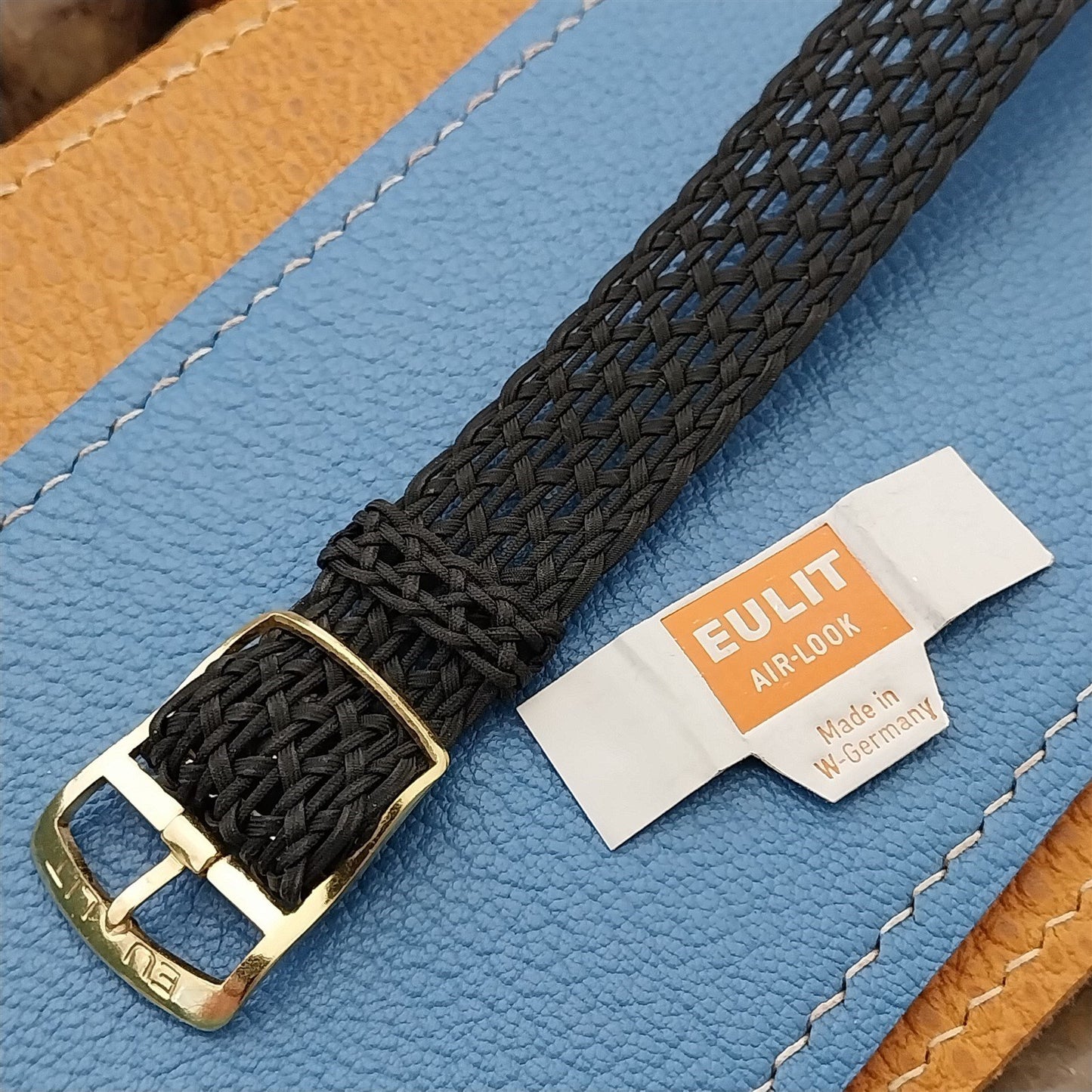 16mm Perlon Eulit Air-Look Vintage Single Pass Unused Classic 1960s Watch Band