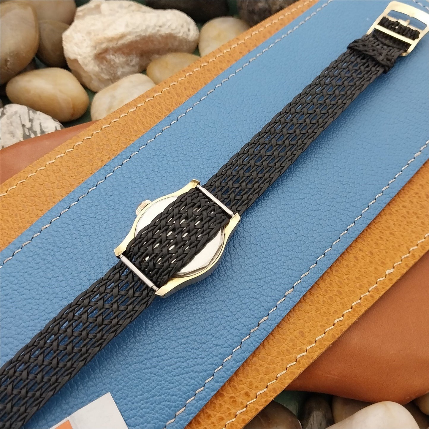 16mm Perlon Eulit Air-Look Vintage Single Pass Unused Classic 1960s Watch Band