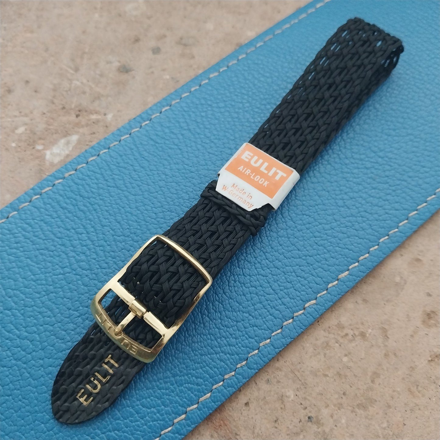 16mm Perlon Eulit Air-Look Vintage Single Pass Unused Classic 1960s Watch Band