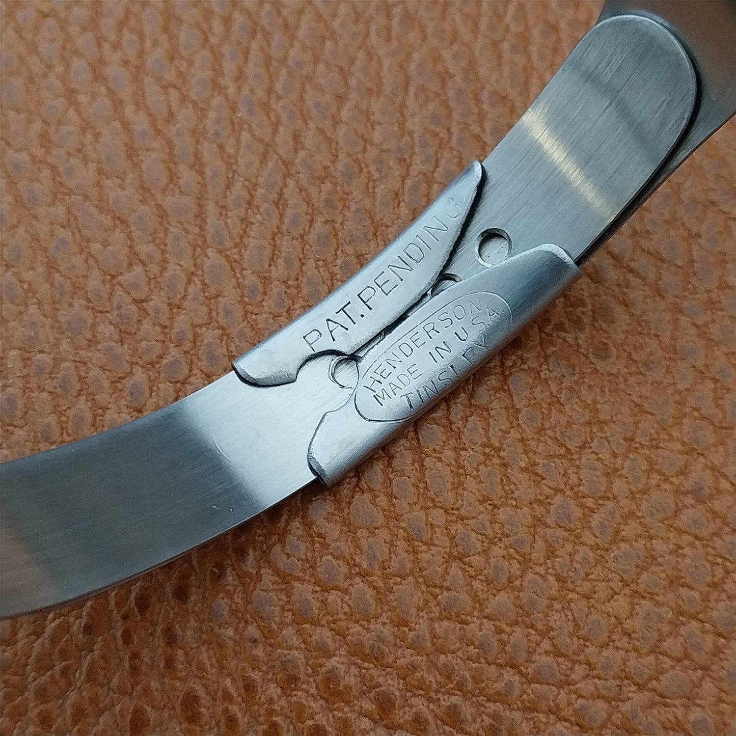 Vintage 5/8" Henderson Stainless Steel Long Unused NOS 1930s Field Watch Band