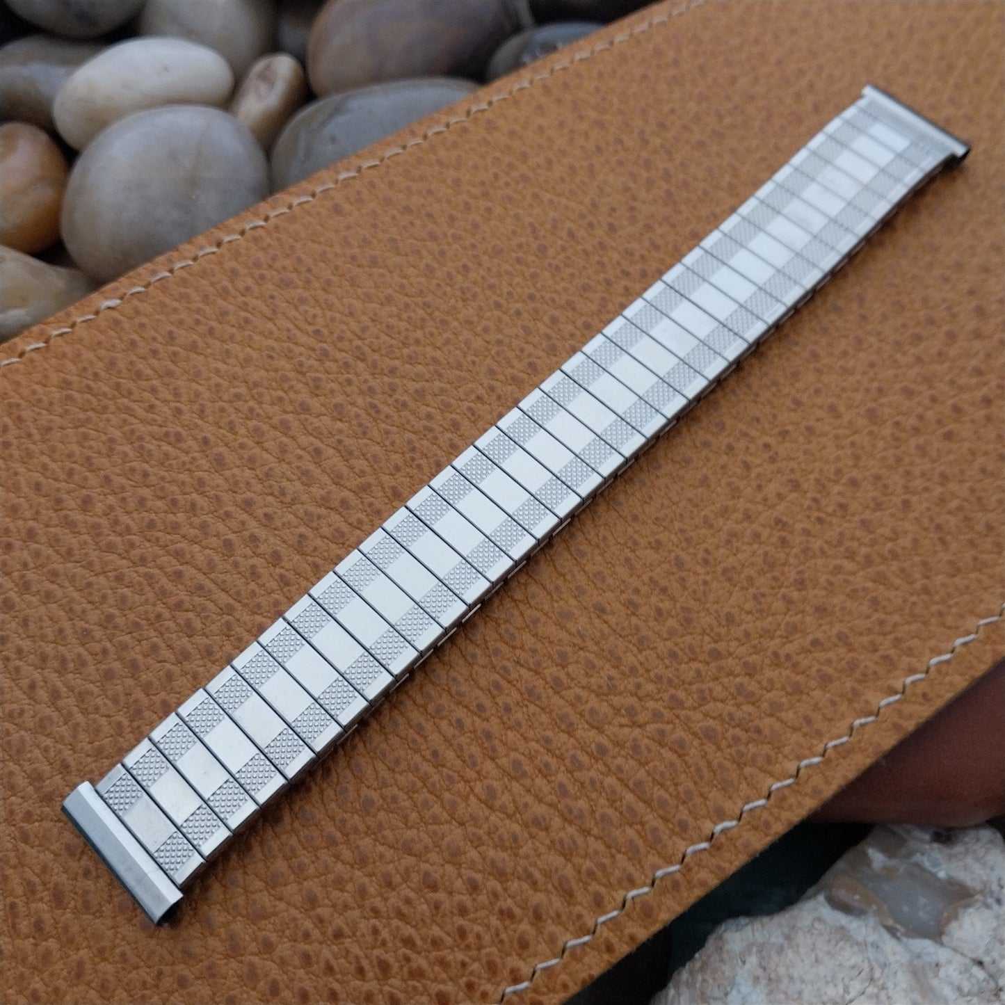 11/16" 17.2mm Flex-Let USA Stainless Steel Expansion nos 60s Vintage Watch Band