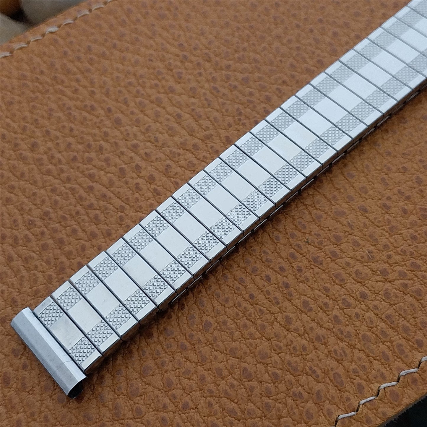 11/16" 17.2mm Flex-Let USA Stainless Steel Expansion nos 60s Vintage Watch Band