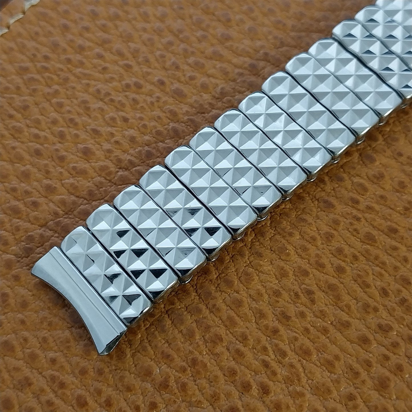 5/8" Stainless Steel JB Champion Diamond Jim Unused 50s Vintage Watch Band