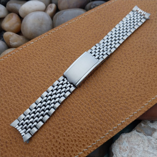 18mm Stainless Steel Beads of Rice nos Vintage Watch Band Classic 1960s