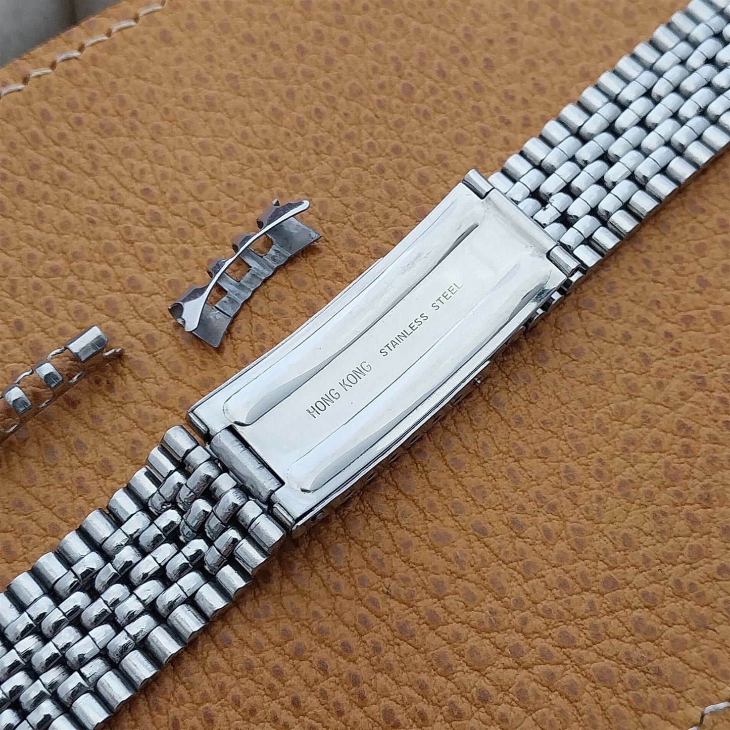 Vintage 18mm Stainless Steel Beads of Rice nos Classic 1960s Watch Band