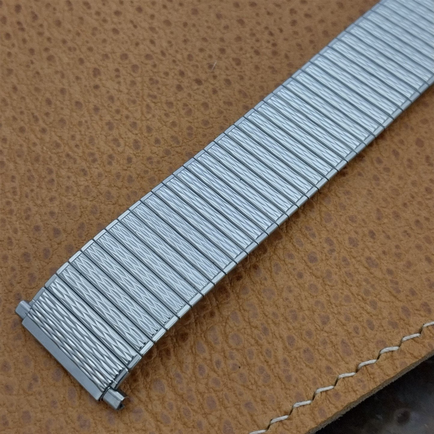 22mm 7/8" Speidel USA Stainless Steel Thinline 1970s Unused Vintage Watch Band