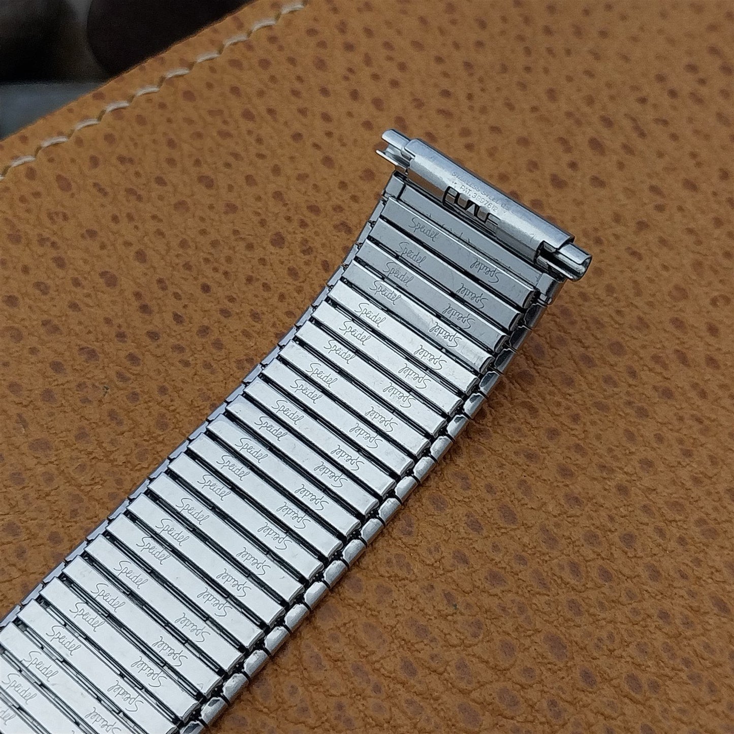 22mm 7/8" Speidel USA Stainless Steel Thinline 1970s Unused Vintage Watch Band