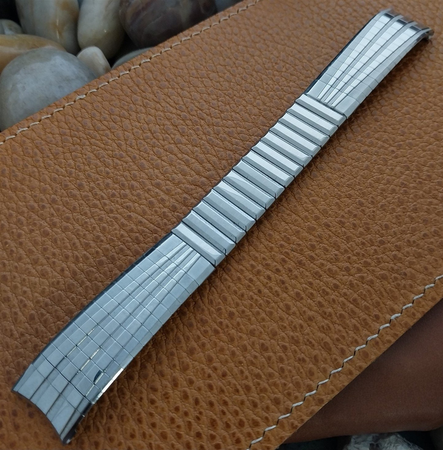 Vintage Watch Band 11/16" 17.2mm Stainless Steel Kreisler USA Zodiac Olympos