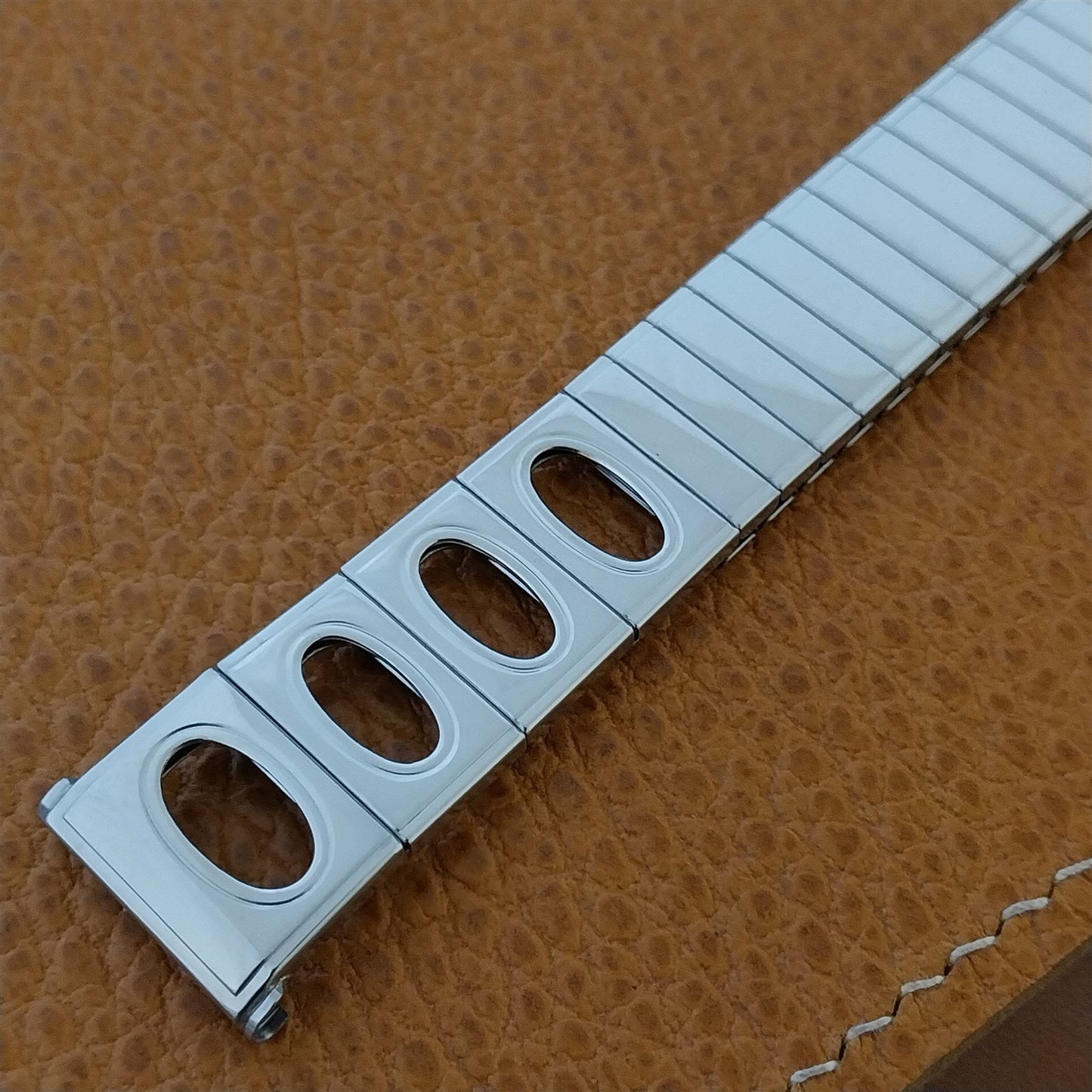 Vintage 19mm 18mm Mach 1 Speidel USA Stainless Steel Unused Classic Watch Band