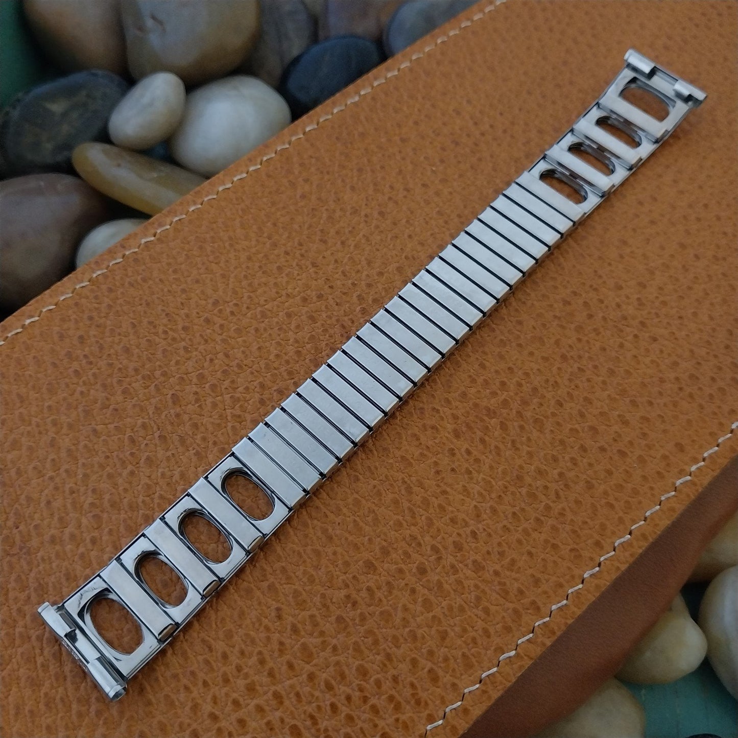 Vintage 19mm 18mm Mach 1 Speidel USA Stainless Steel Unused Classic Watch Band