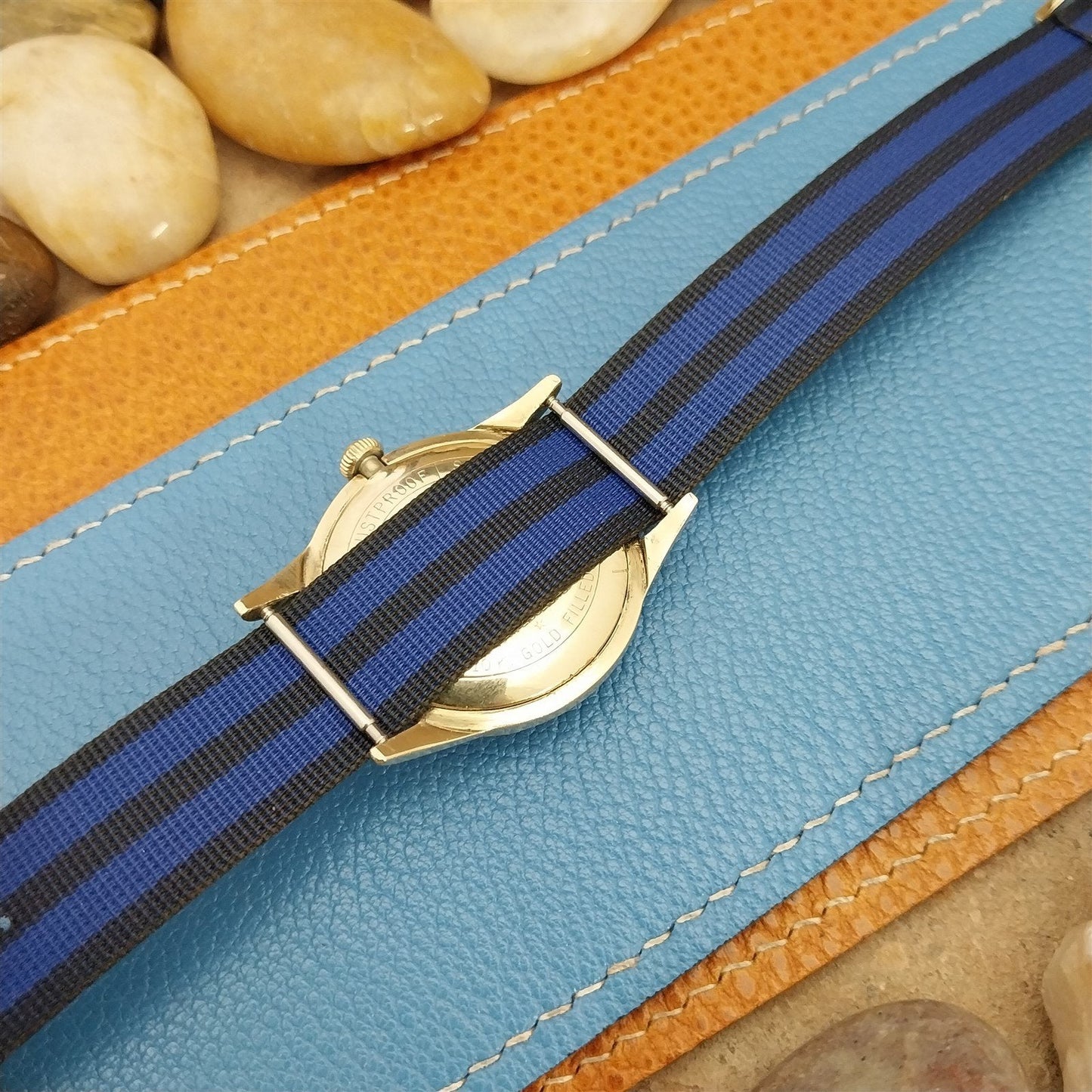 18mm Perlon Reversible Unused Classic Single Pass nos 1960s Vintage Watch Band