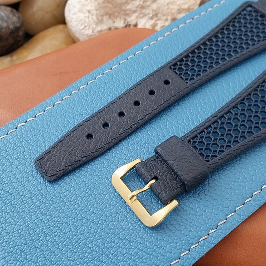 Vintage 18mm Flared Blue Swiss Diver Golay Playa GT Rally Unused Watch Band