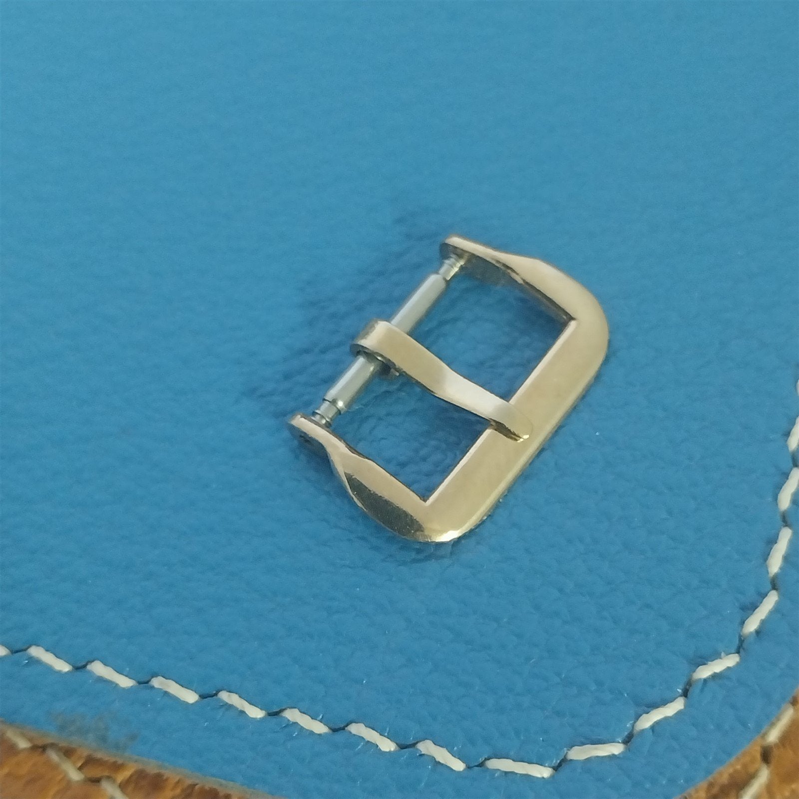 Vintage 14mm 9/16" 1940s-1950s Classic Yellow Gold-Tone Watch Band Buckle