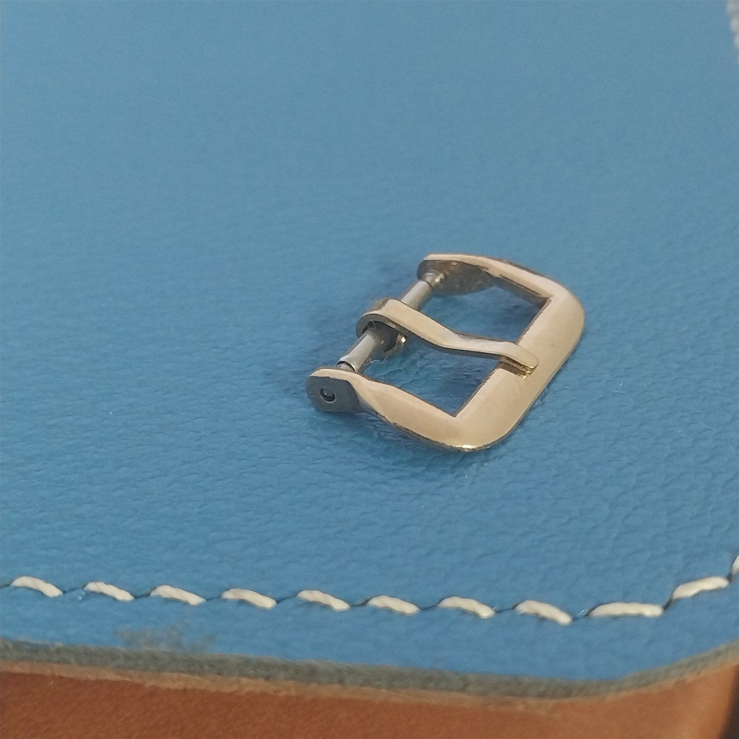 Vintage 14mm 9/16" 1940s-1950s Classic Yellow Gold-Tone Watch Band Buckle