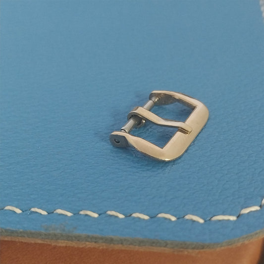 Vintage 14mm 9/16" 1940s-1950s Classic Yellow Gold-Tone Watch Band Buckle