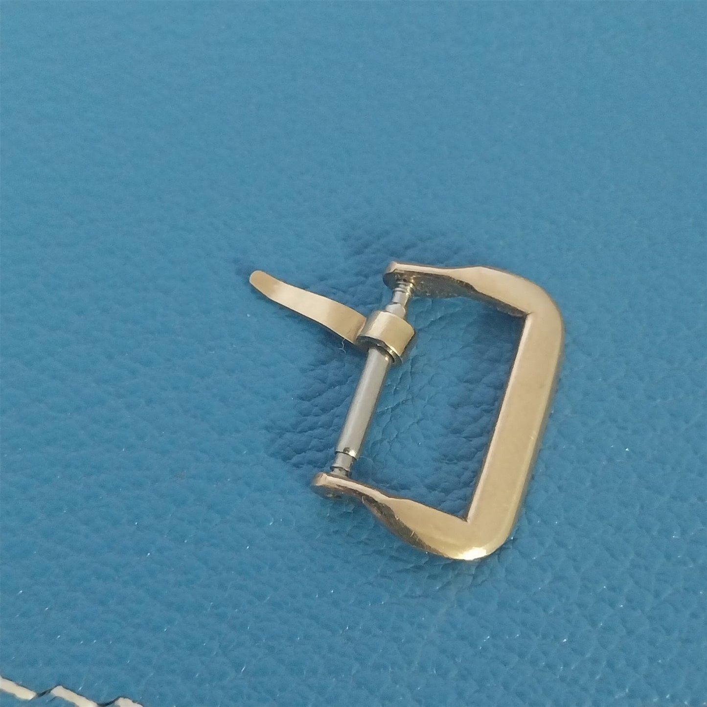 Vintage 14mm 9/16" 1940s-1950s Classic Yellow Gold-Tone Watch Band Buckle