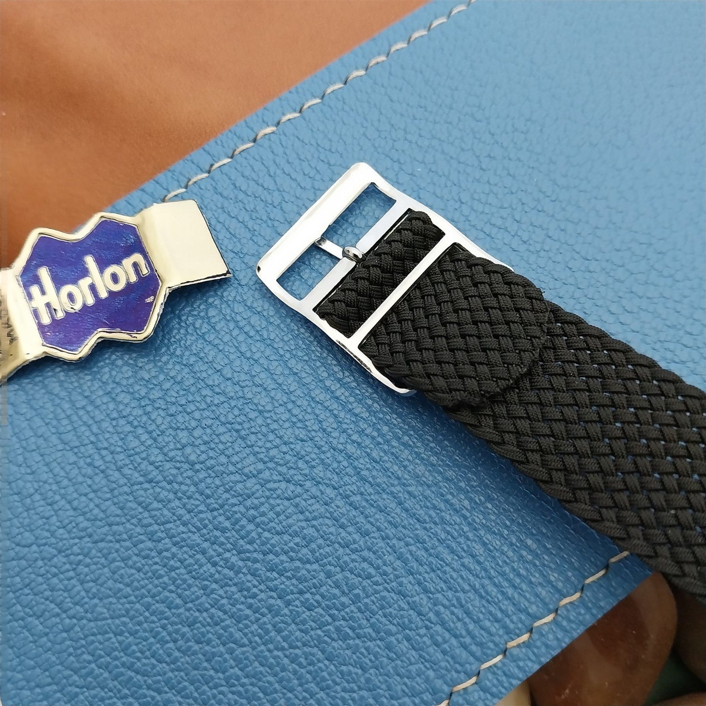Vintage 18mm Braided Perlon Classic Single Pass Unused 1960s Field Watch Strap