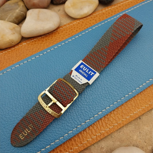 Vintage 18mm Braided Perlon Melange 1960s Unused Classic Single Pass Watch Band