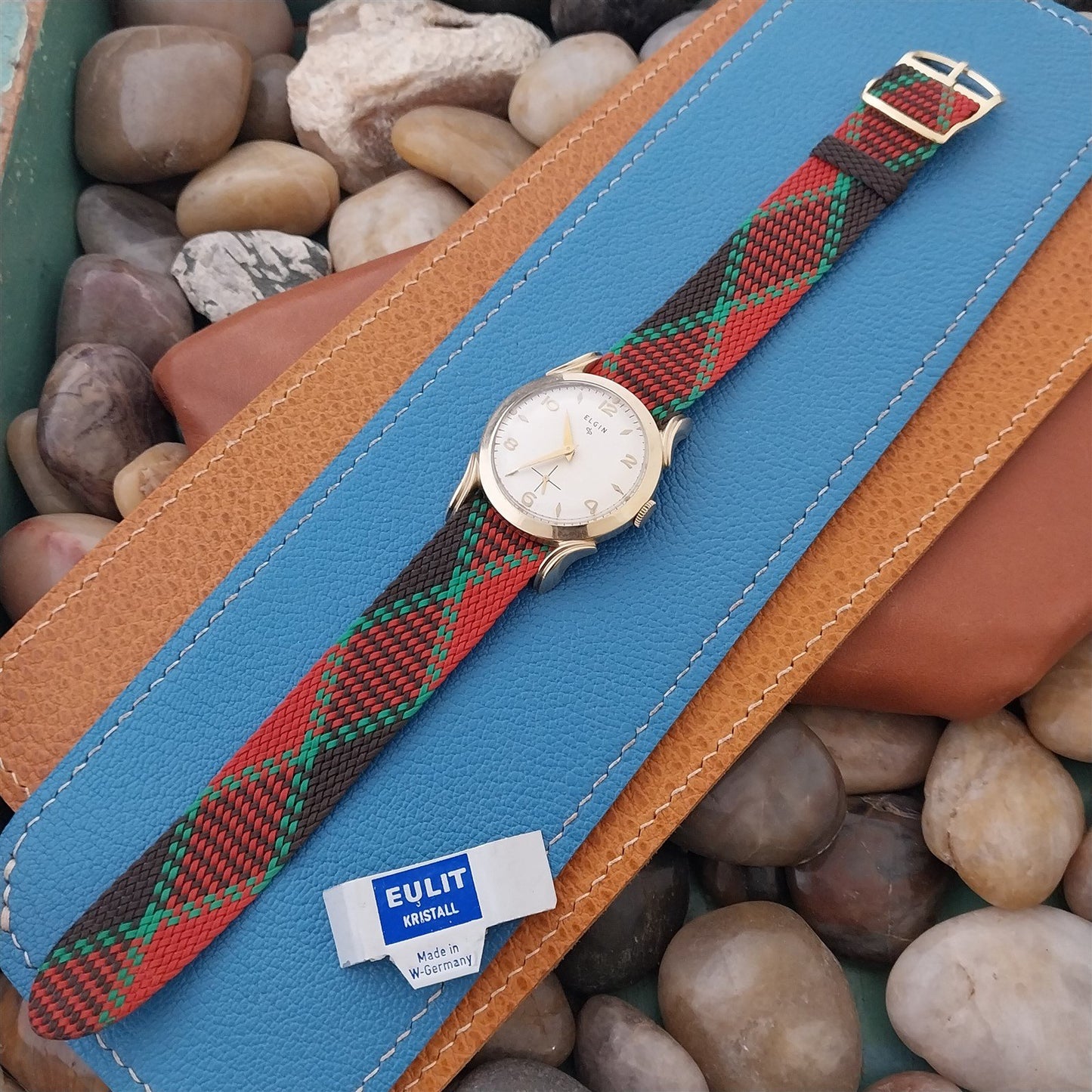 Vintage 18mm Argyle Braided Perlon Classic Single Pass 1960s Unused Watch Band