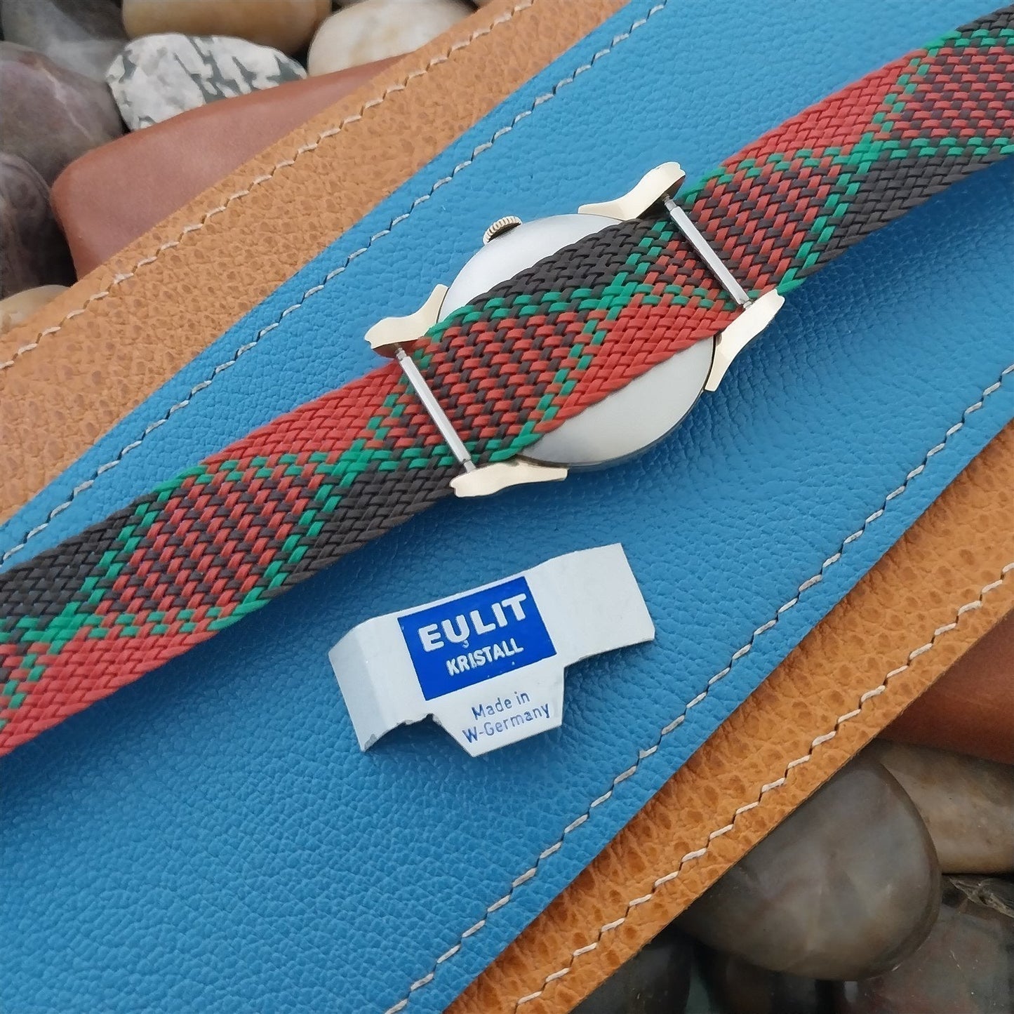 Vintage 18mm Argyle Braided Perlon Classic Single Pass 1960s Unused Watch Band