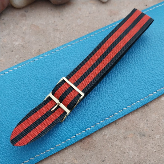 Striped Perlon Classic Single Pass 18mm Unused 1960s Vintage Watch Band
