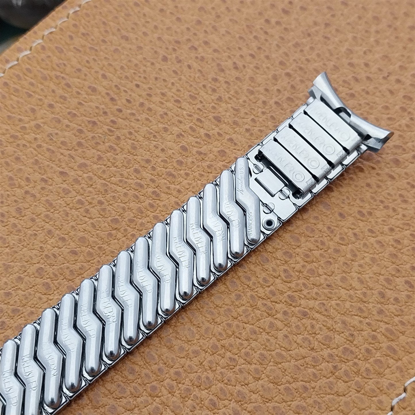 19mm 18mm Kreisler Stainless Steel Expansion Unused 1960s Vintage Watch Band