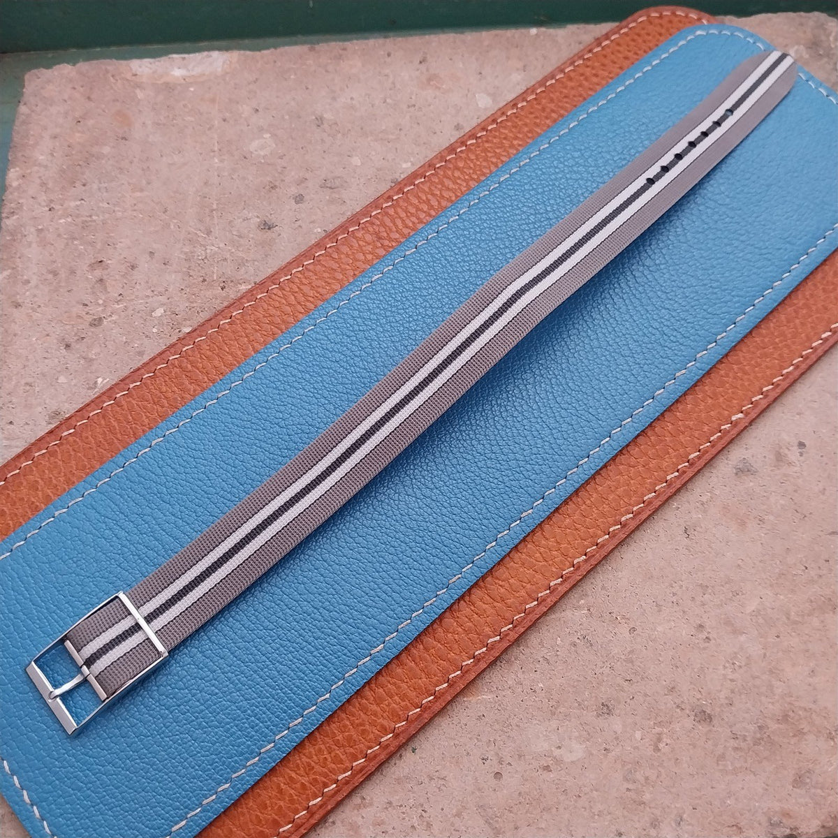 16mm Thick Perlon German Unused NOS Vintage Single Pass Watch Strap