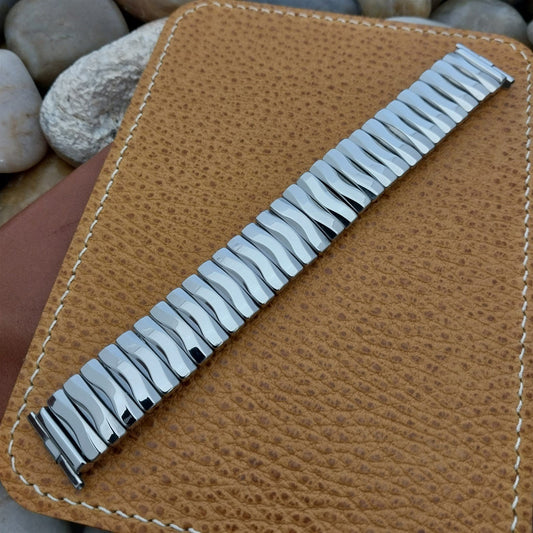 JB Champion USA Stainless Steel Unused 1960s Vintage Watch Band 18mm 16mm 19mm