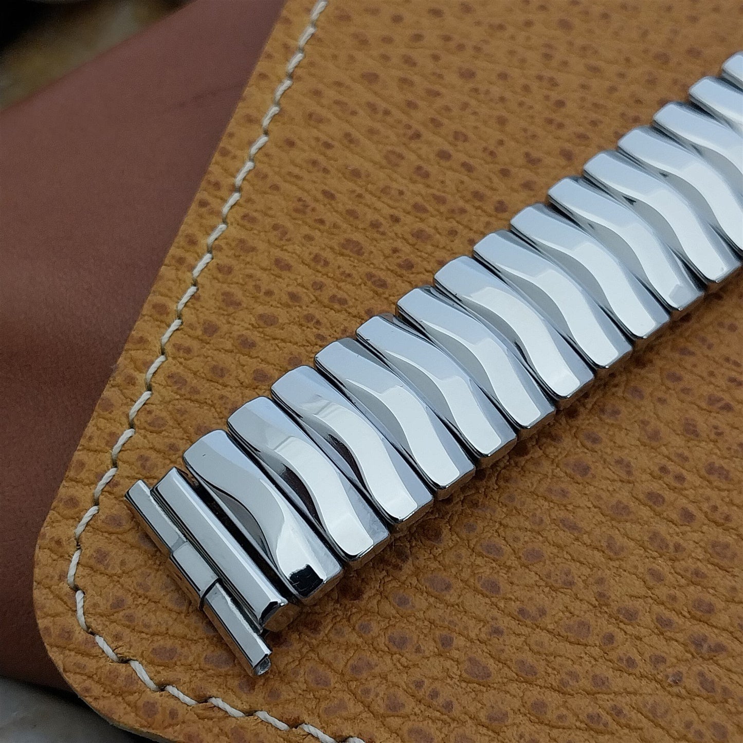 JB Champion USA Stainless Steel Unused 1960s Vintage Watch Band 18mm 16mm 19mm