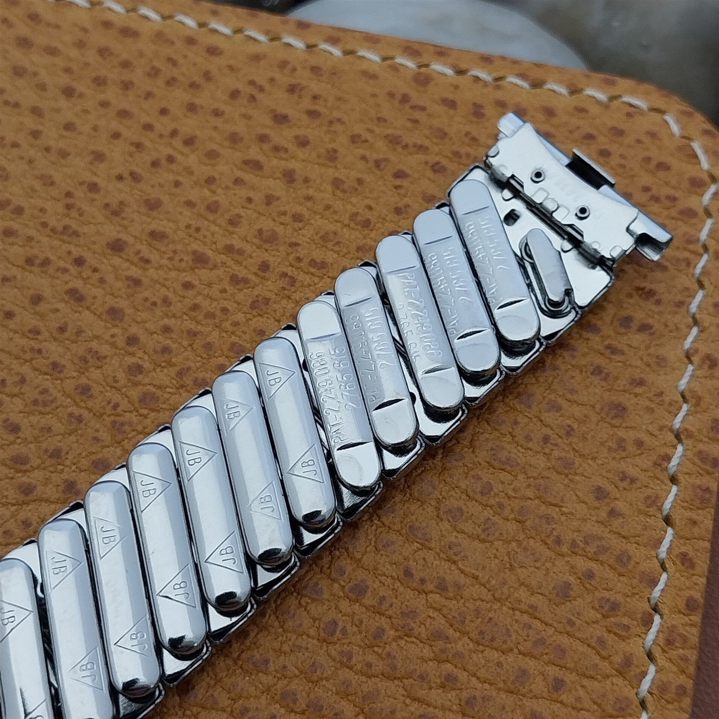 JB Champion USA Stainless Steel Unused 1960s Vintage Watch Band 18mm 16mm 19mm