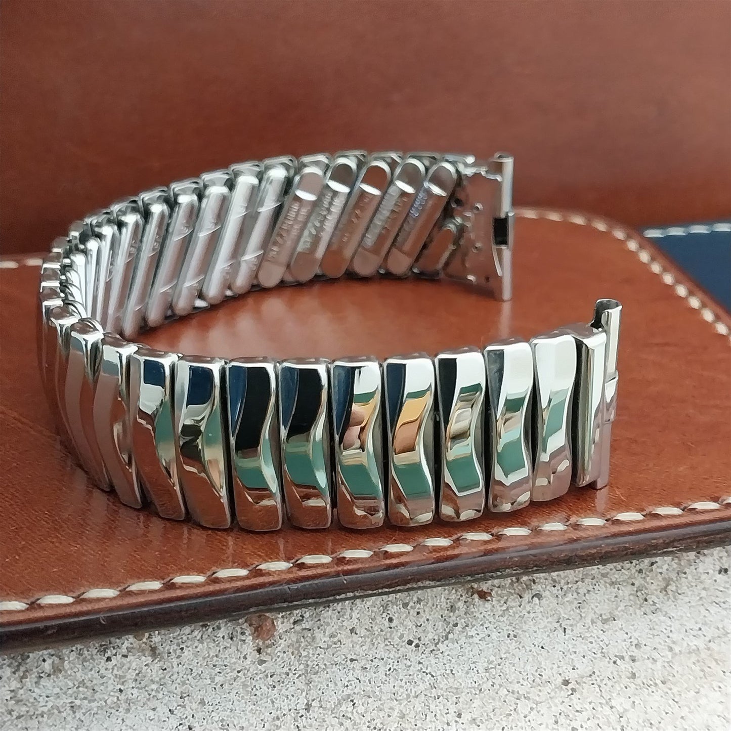 JB Champion USA Stainless Steel Unused 1960s Vintage Watch Band 18mm 16mm 19mm