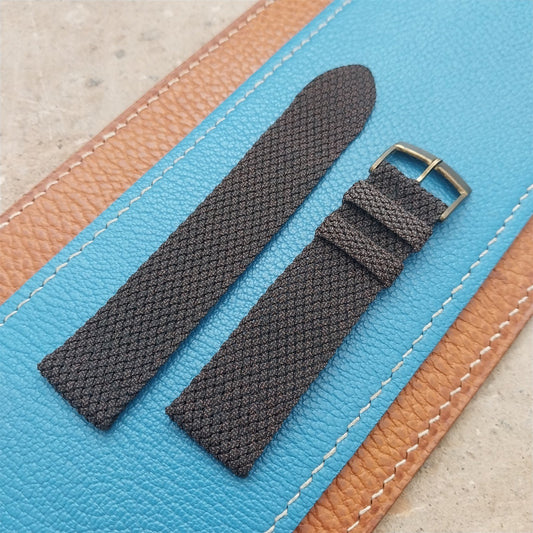 18mm Braided Perlon Melange Two-piece Classic Unused 1960s Vintage Watch Strap