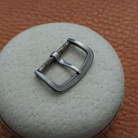 1950s 5/8" 16mm Solid Stainless Steel Classic Unused Vintage Watch Strap Buckle
