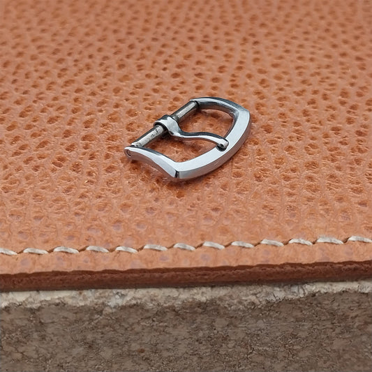 1950s 5/8" 16mm Solid Stainless Steel Classic Unused Vintage Watch Strap Buckle