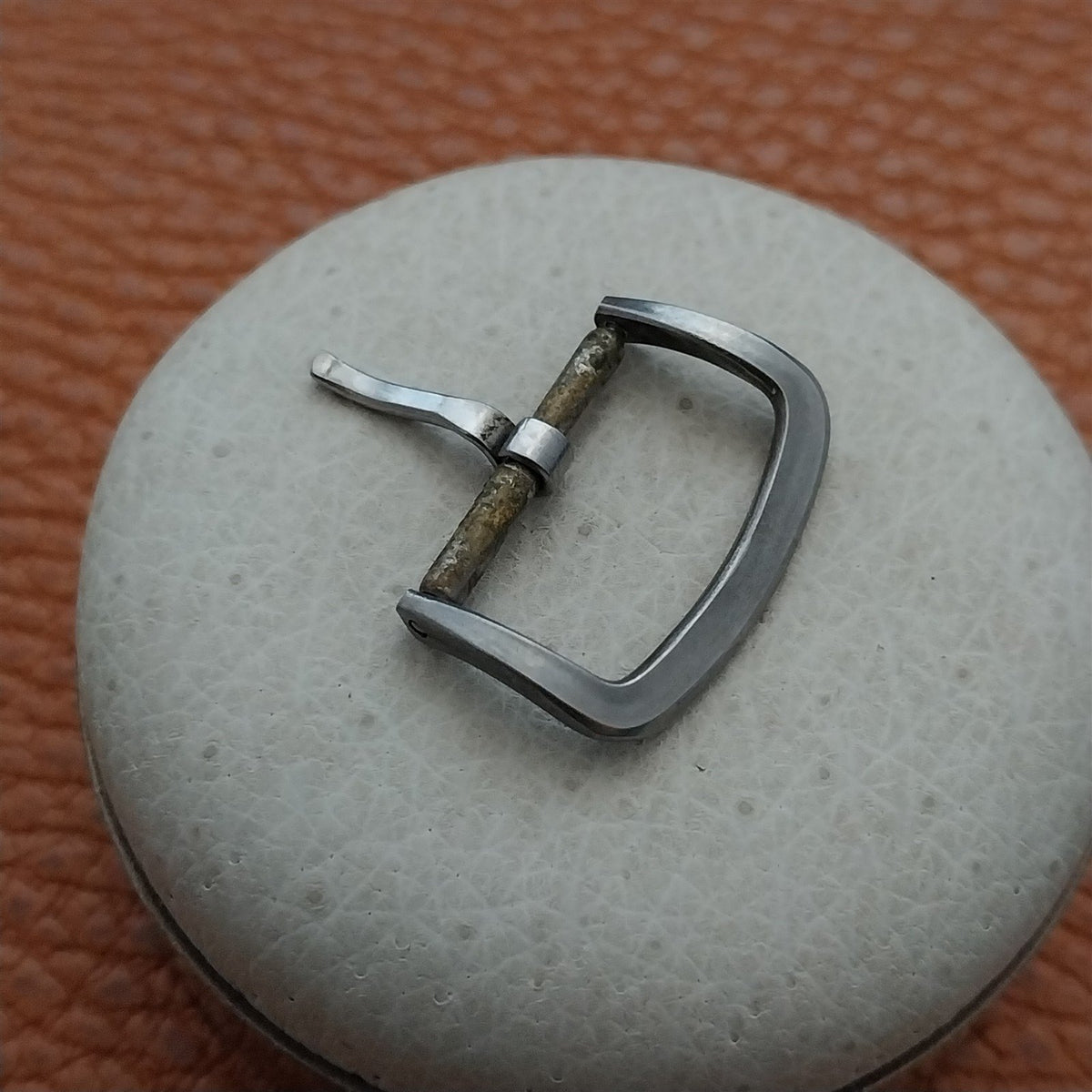 1950s 5/8" 16mm Solid Stainless Steel Classic Unused Vintage Watch Strap Buckle
