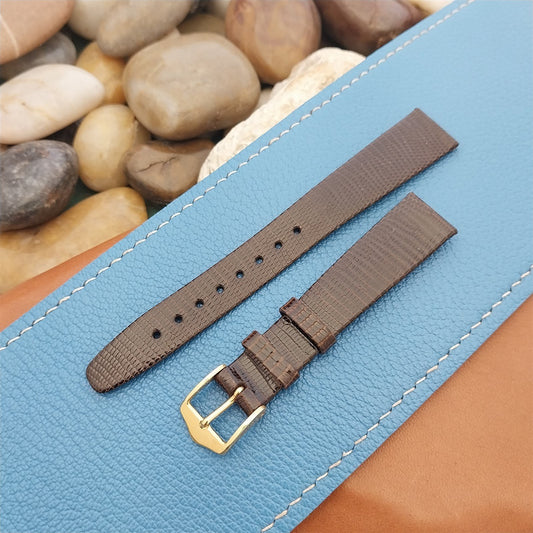 14mm Genuine Lizard Quality Hirsch Womens Vintage Watch Band New Old Stock