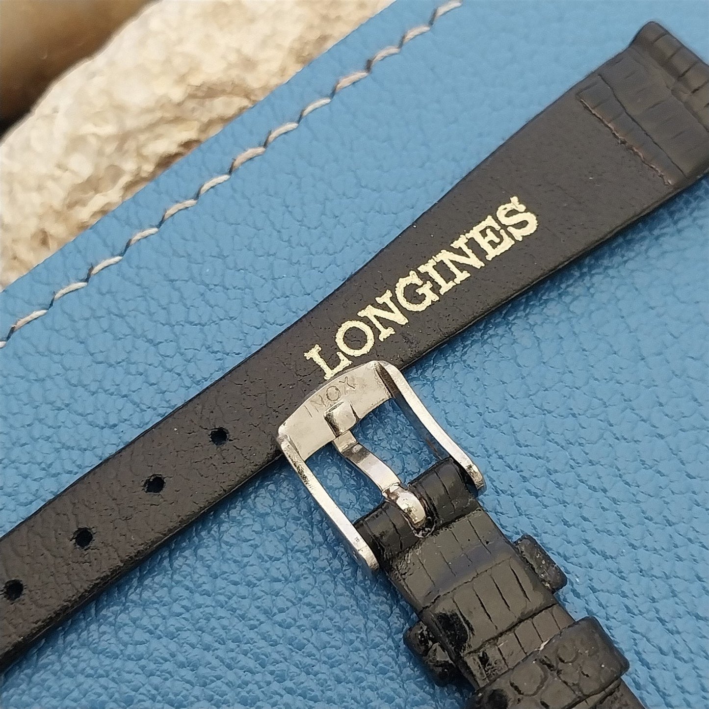 13mm Longines Lizard Tapered nos Unused Classic Womens Vintage Watch Band