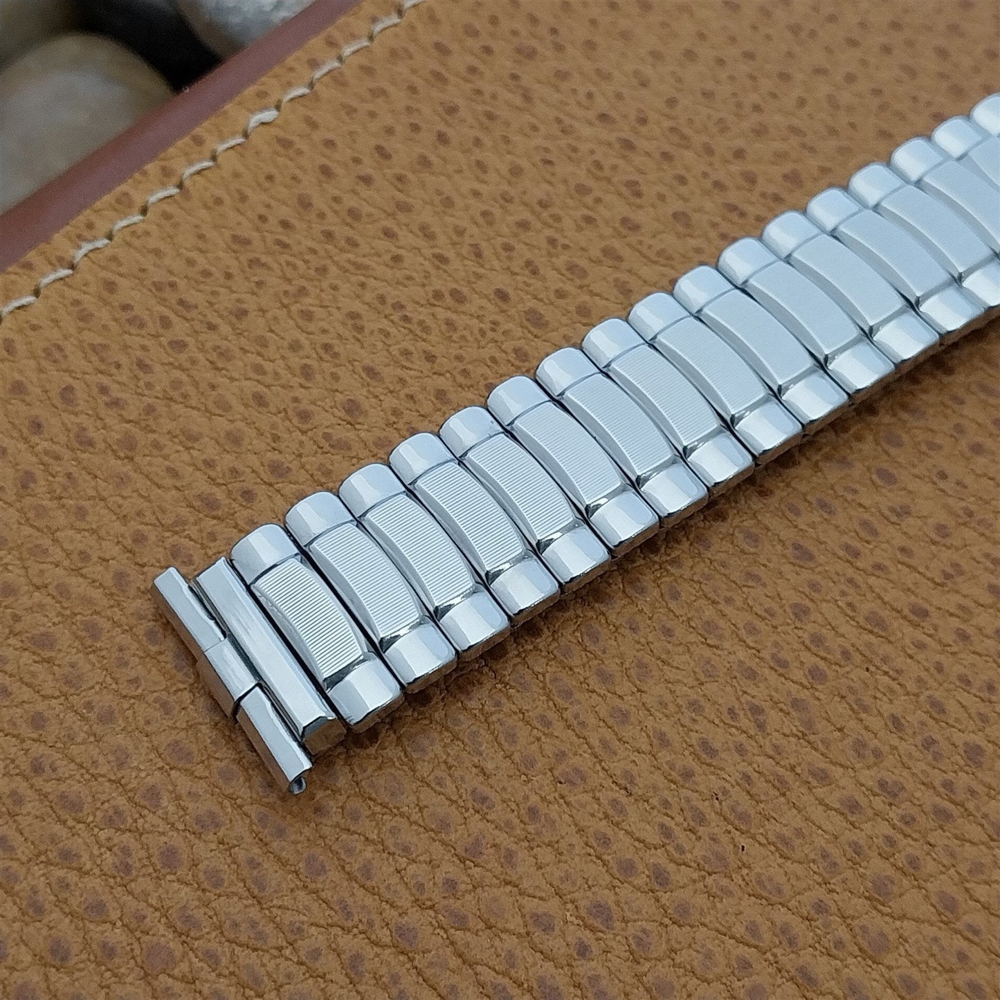 18mm 19mm Stainless Steel JB Champion 1969/1970 Calendar Vintage Watch Band nos