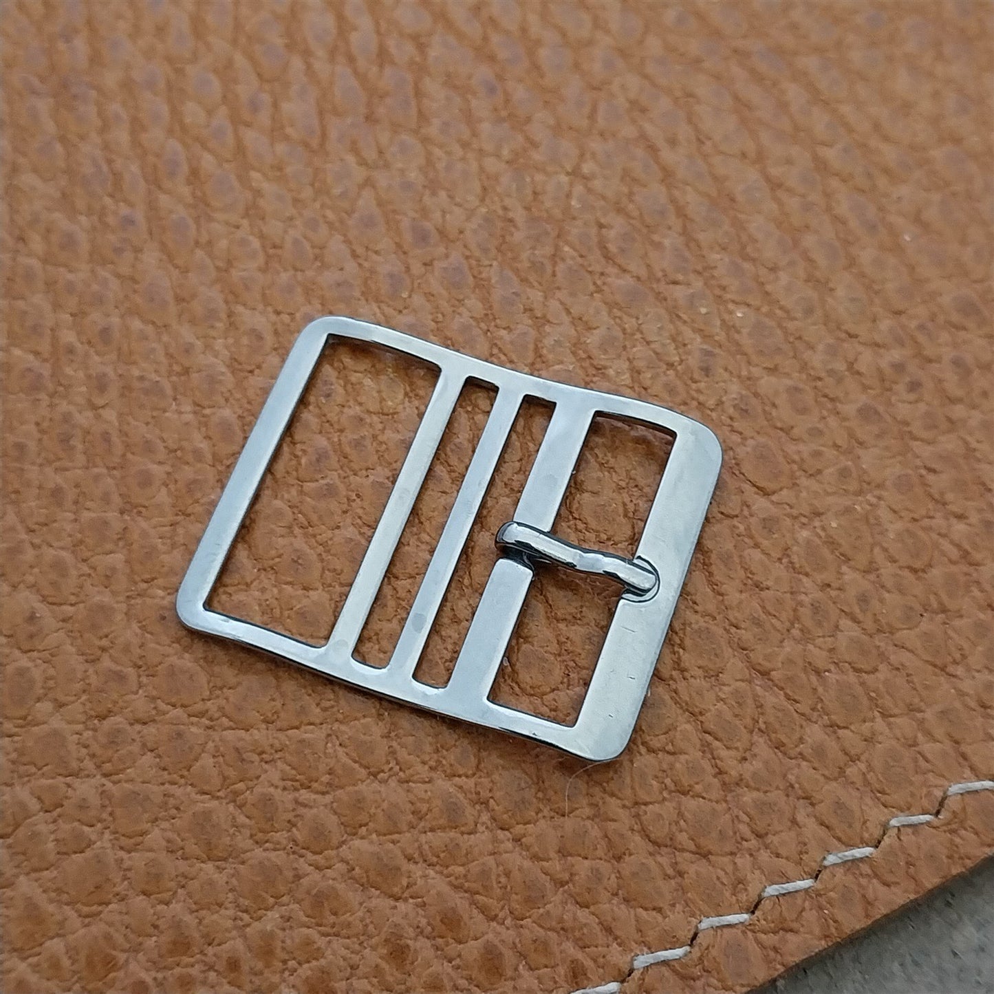 18mm Stainless Steel Buckle for Nylon Perlon Single Pass Vintage Watch Band