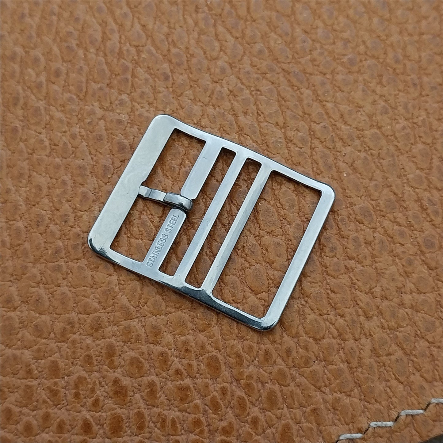 18mm Stainless Steel Buckle for Nylon Perlon Single Pass Vintage Watch Band