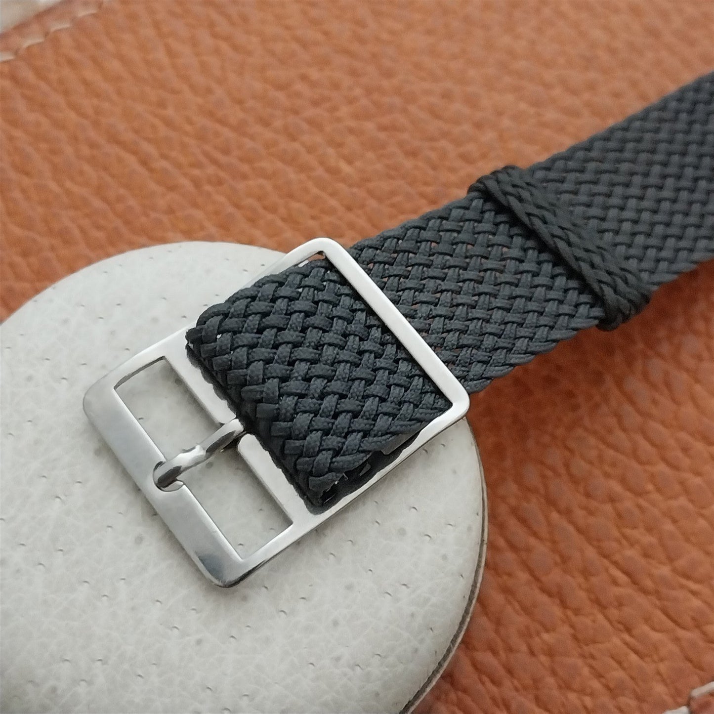 18mm Stainless Steel Buckle for Nylon Perlon Single Pass Watch Strap