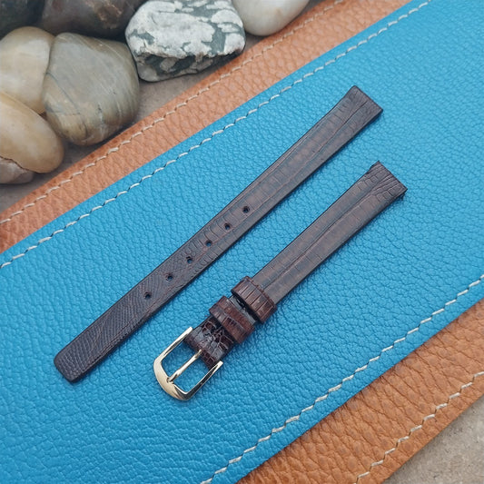 10mm 3/8" Seiko Lizard & Signed Gold-Filled Buckle New Old Vintage Watch Band