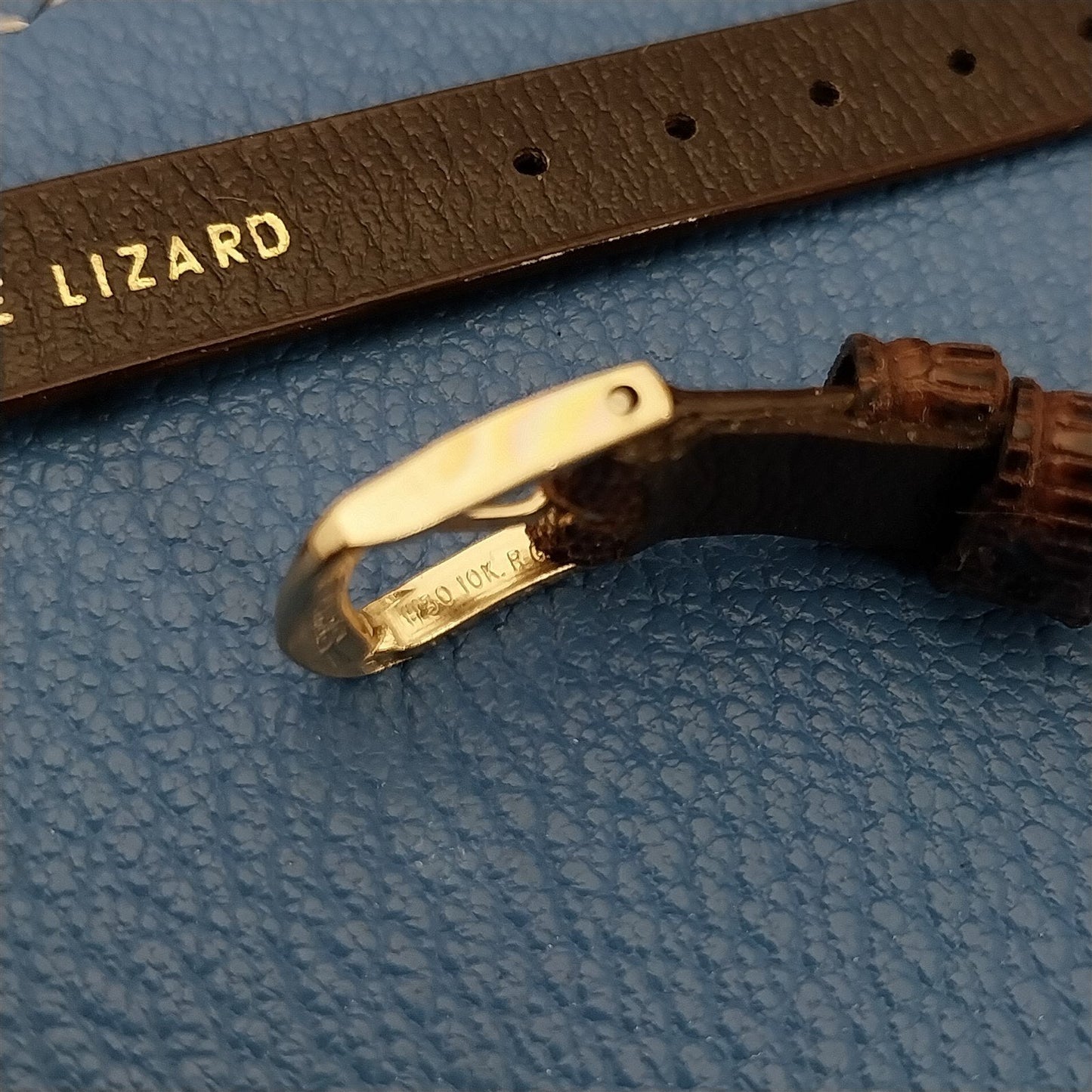 10mm 3/8" Seiko Lizard & Signed Gold-Filled Buckle New Old Vintage Watch Band