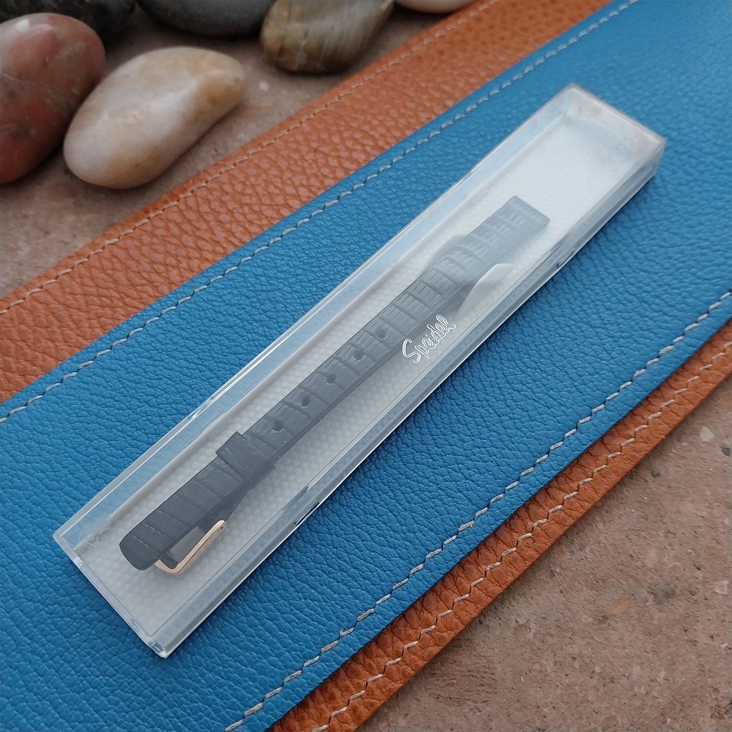 9mm Seiko Lizard & Signed Yellow Gold RGP Buckle Unused nos Vintage Watch Band