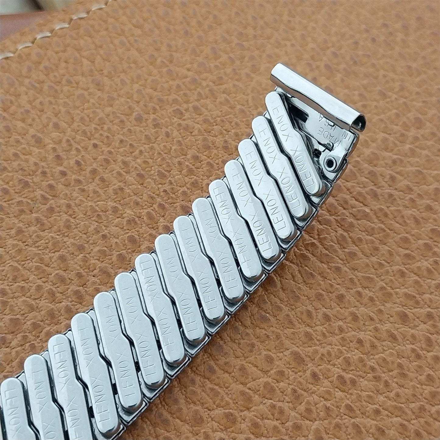 5/8" Lenox USA Stainless Steel nos Scissor Expansion 1950s Vintage Watch Band
